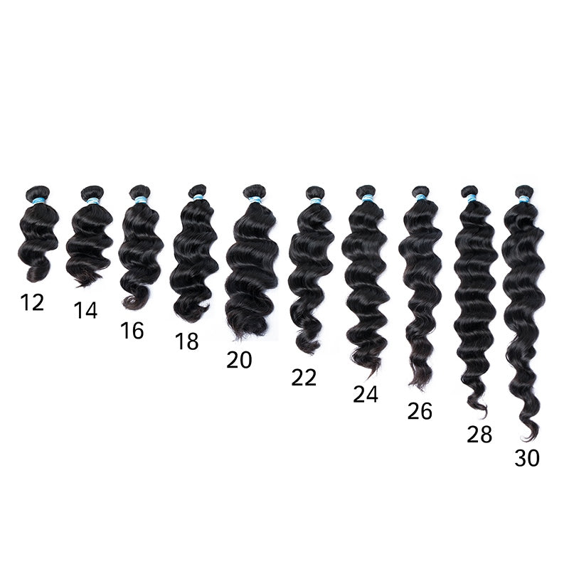 MRS Virgin Loose Wave Unprocessed Human Hair Bundles 1 pc