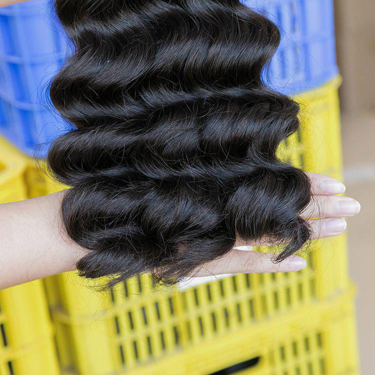 MRS Virgin Loose Wave Unprocessed Human Hair Bundles 1 pc