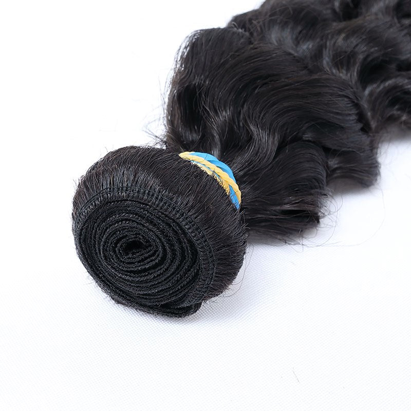 MRS Virgin Deep Wave Unprocessed Human Hair Bundles 1 pc
