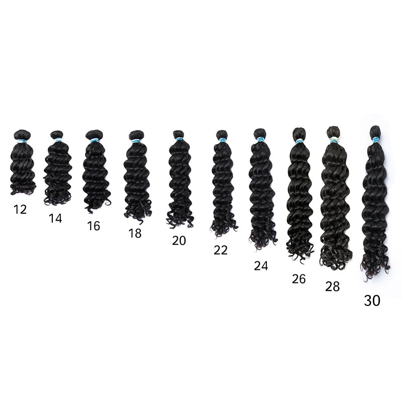 MRS Virgin Deep Wave Unprocessed Human Hair Bundles 1 pc