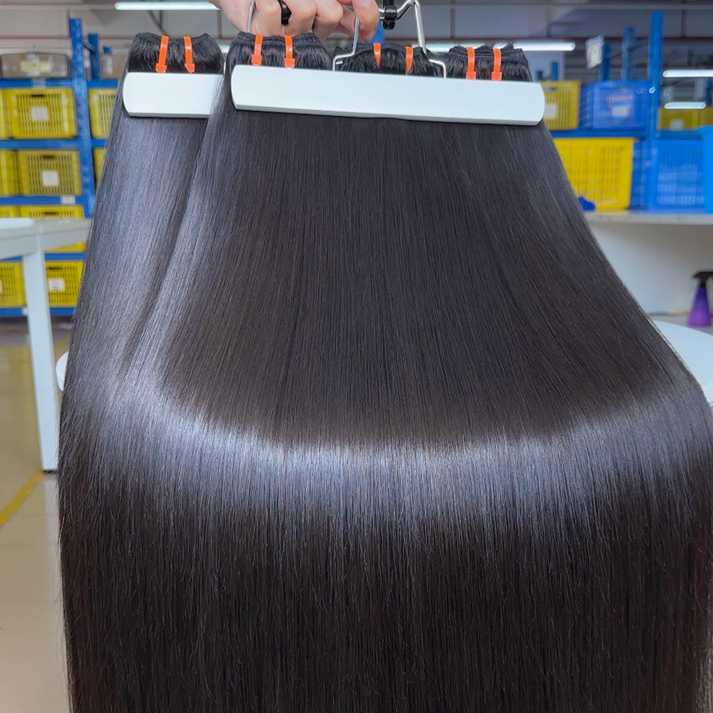 MRS Raw Straight Unprocessed Human Hair Bundles 1 pc